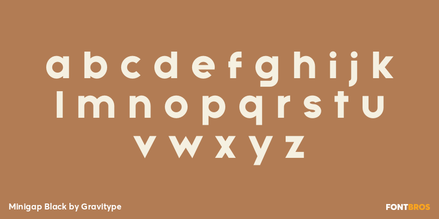 Minigap Black Font Poster #3