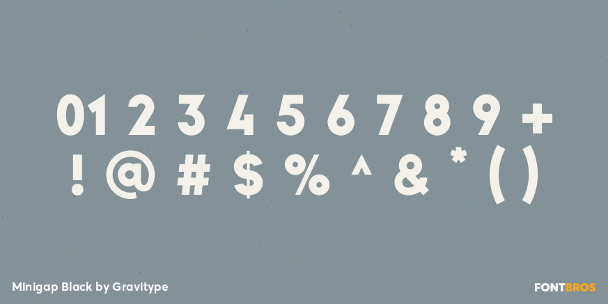 Minigap Black Font Poster #4