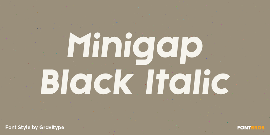 Minigap Black Italic Poster