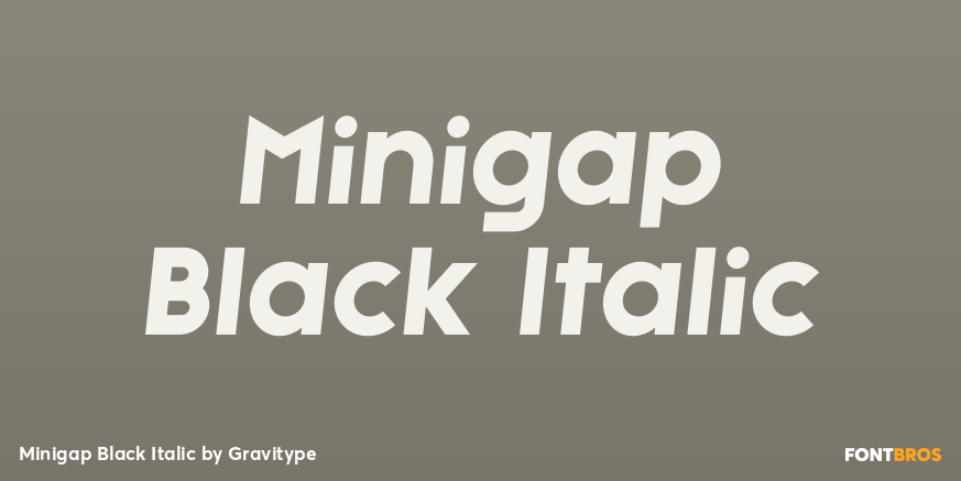 Minigap Black Italic Poster