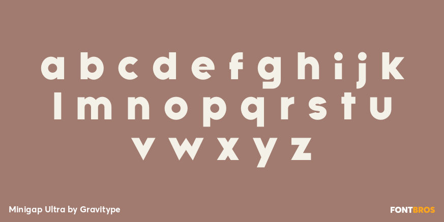 Minigap Ultra Font Poster #3