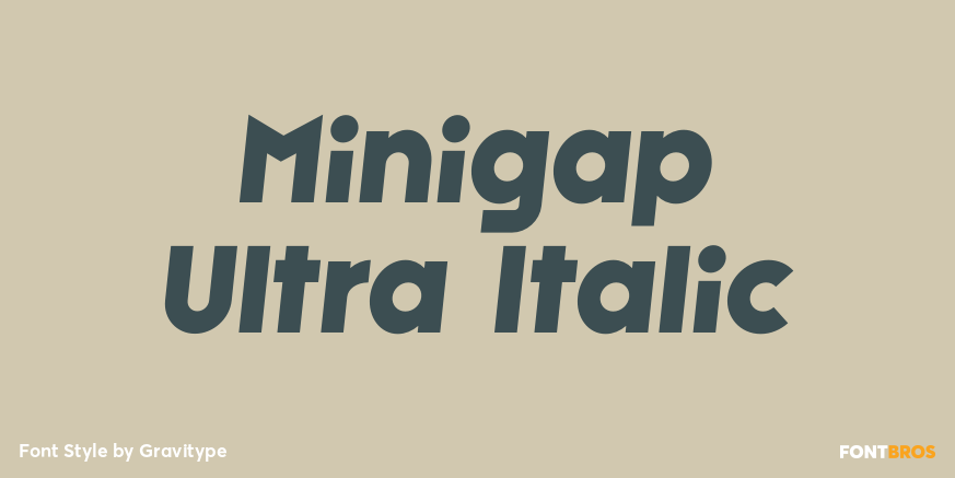 Minigap Ultra Italic Poster