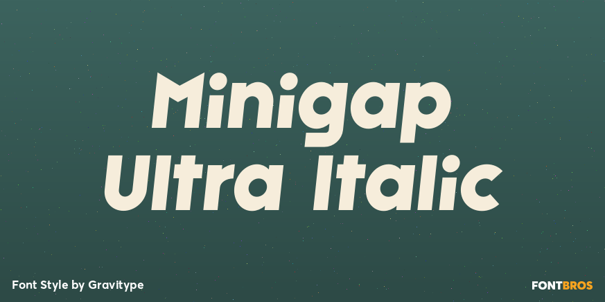 Minigap Ultra Italic Poster