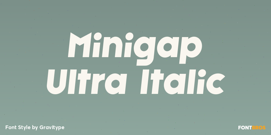 Minigap Ultra Italic Poster