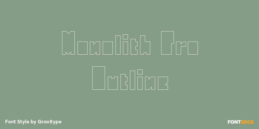 Monolith Pro Outline Poster