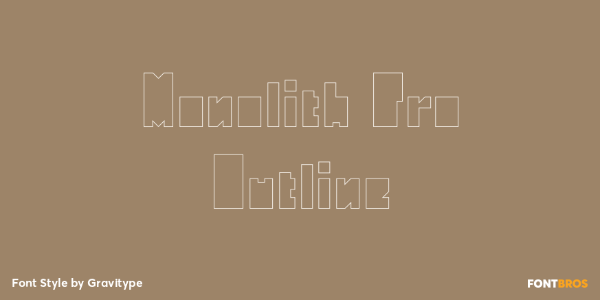Monolith Pro Outline Poster
