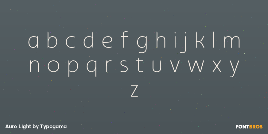 Auro Light Font Poster #3