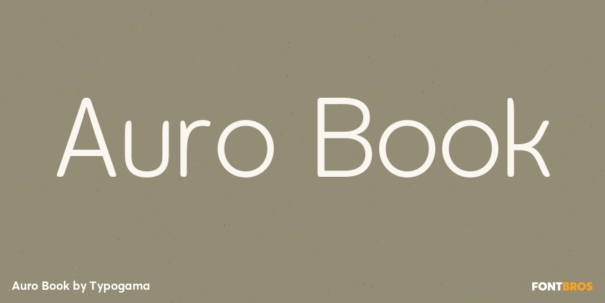 Auro Book Font Poster #1