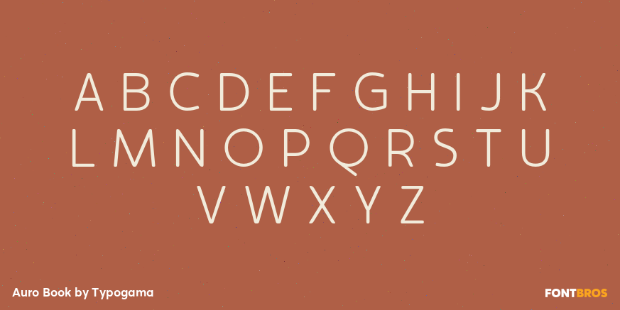 Auro Book Font Poster #2