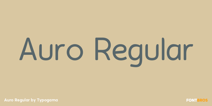 Auro Regular Font Poster #1