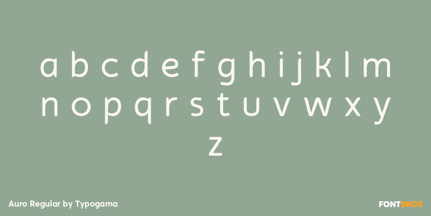 Auro Regular Font Poster #3