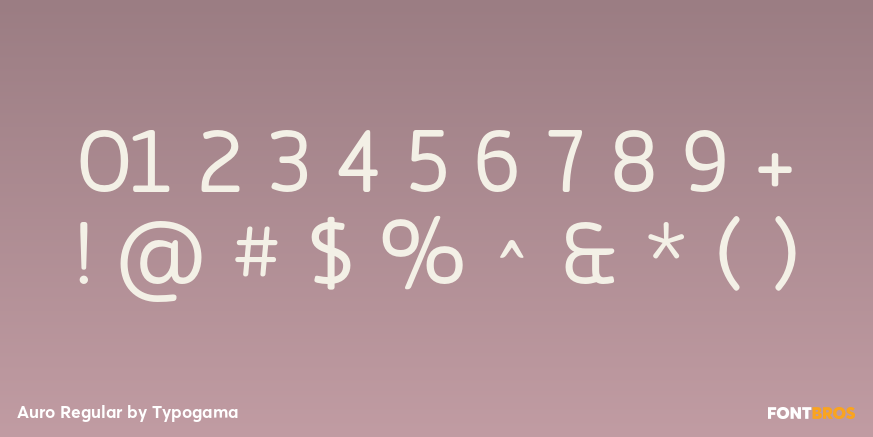 Auro Regular Font Poster #4