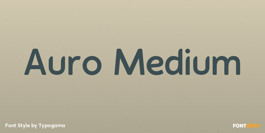 Auro Medium Font Poster #1