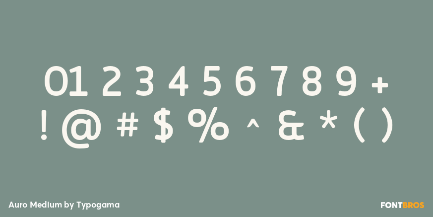 Auro Medium Font Poster #4