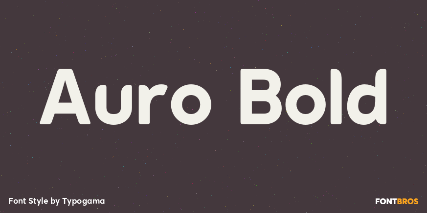 Auro Bold Font Poster #1
