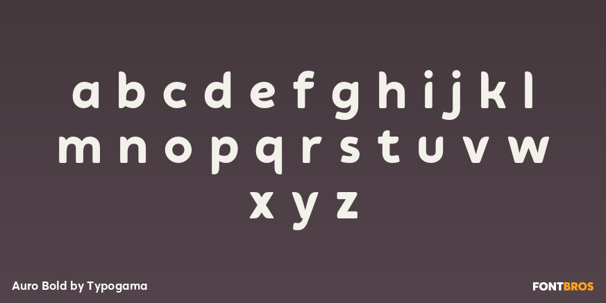 Auro Bold Font Poster #3