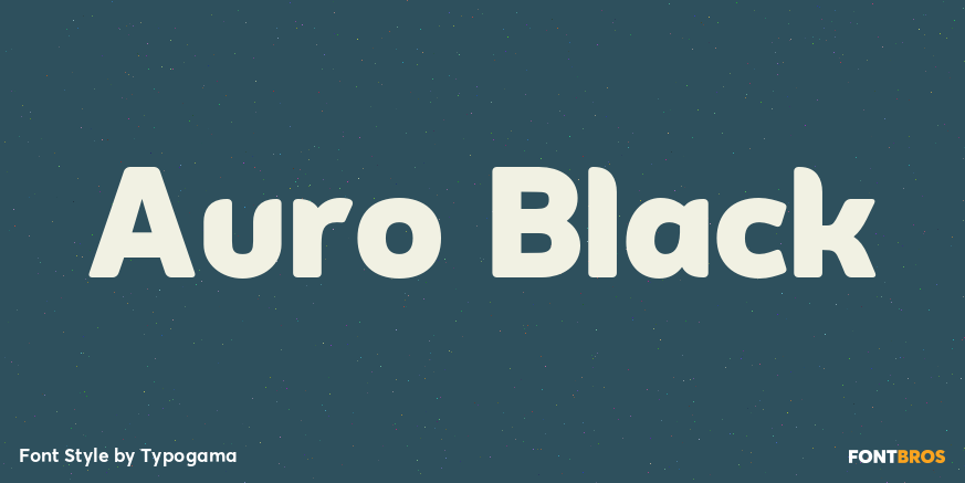 Auro Black Font Poster #1