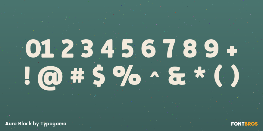 Auro Black Font Poster #4