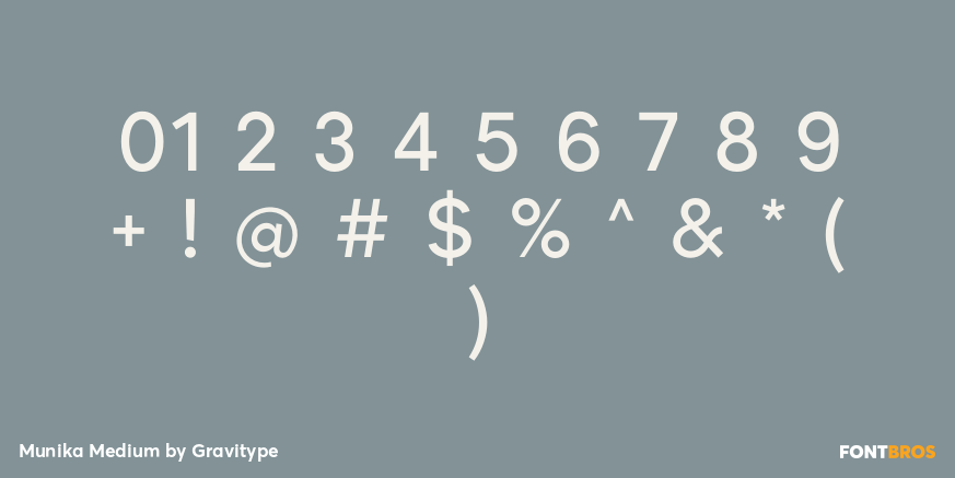 Munika Medium Font Poster #4
