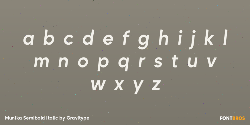 Munika Semibold Italic Font Poster #3