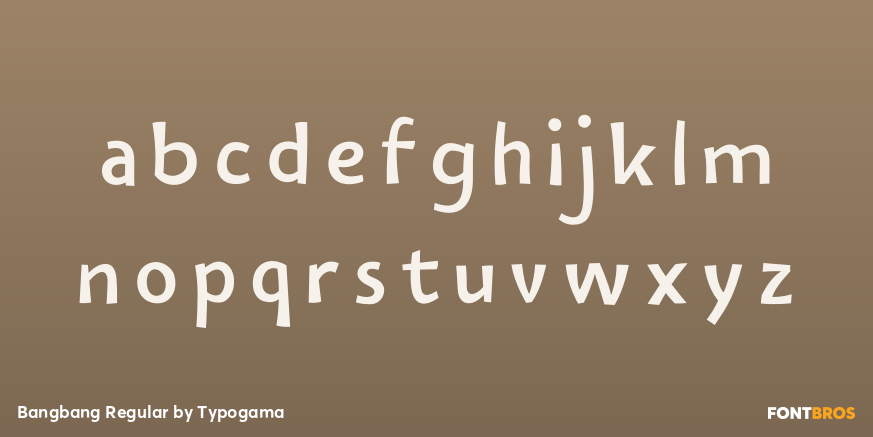 Bangbang Regular Font Poster #3