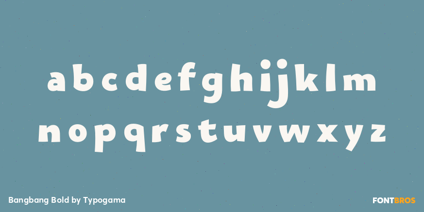 Bangbang Bold Font Poster #3