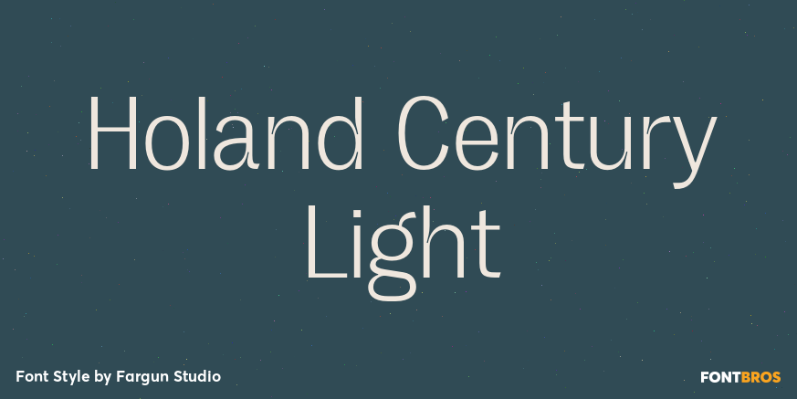 Holand Century Light Font Poster #1