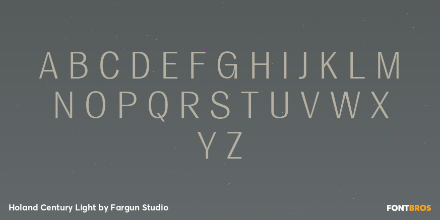 Holand Century Light Font Poster #2