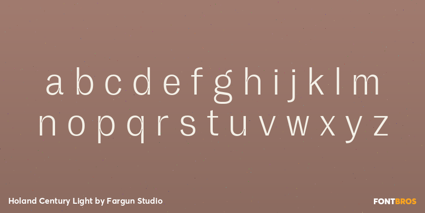 Holand Century Light Font Poster #3