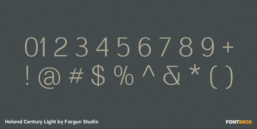 Holand Century Light Font Poster #4