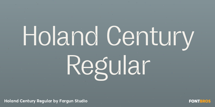 Holand Century Regular Font Poster #1