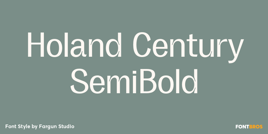 Holand Century SemiBold Font Poster #1