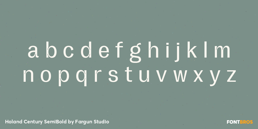 Holand Century SemiBold Font Poster #3