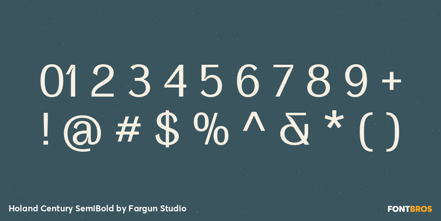 Holand Century SemiBold Font Poster #4