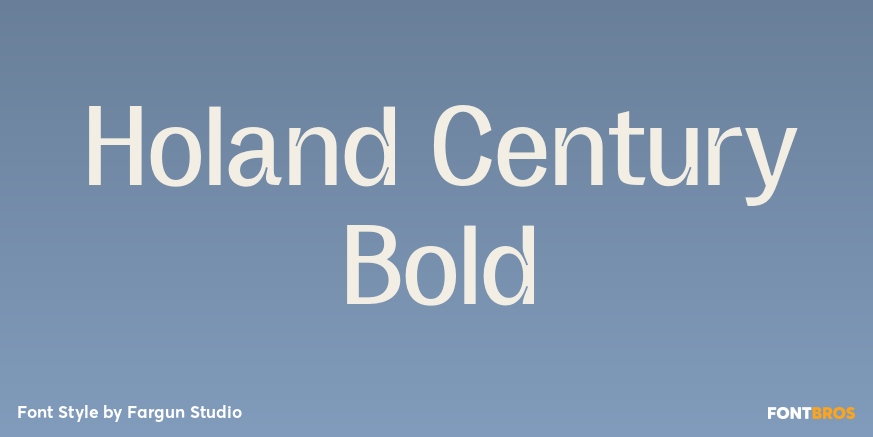 Holand Century Bold Font Poster #1
