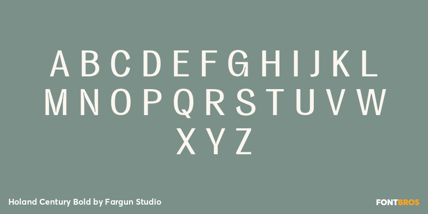 Holand Century Bold Font Poster #2