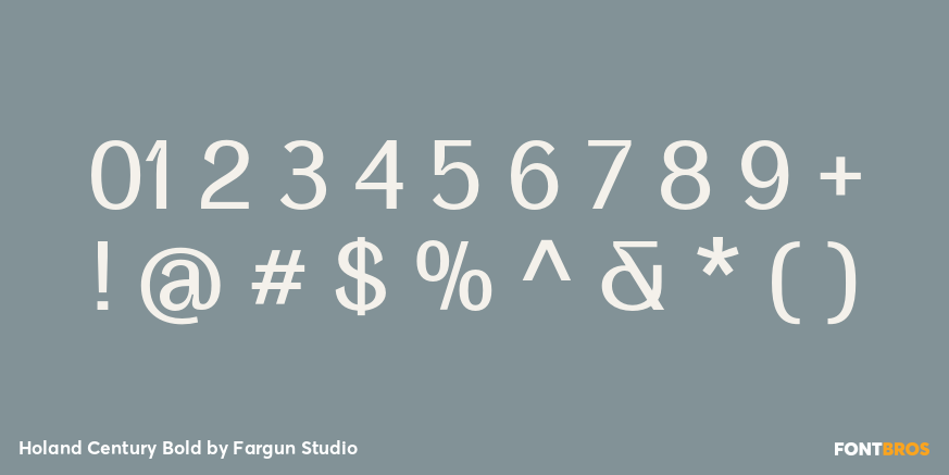 Holand Century Bold Font Poster #4