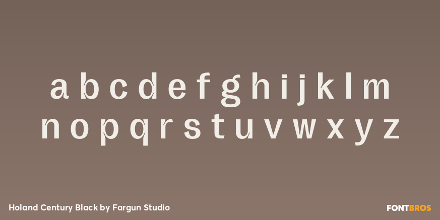 Holand Century Black Font Poster #3