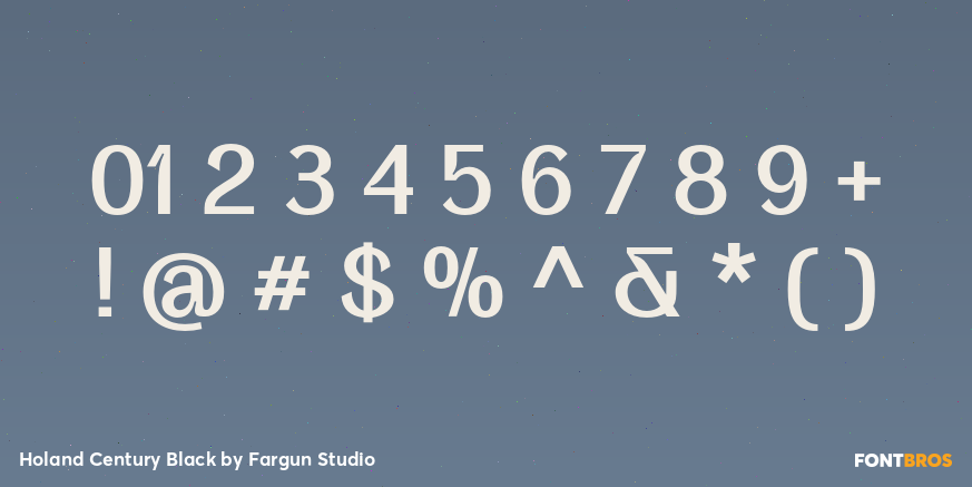 Holand Century Black Font Poster #4