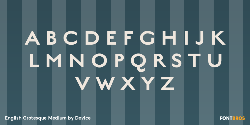 English Grotesque Medium Font Poster #2