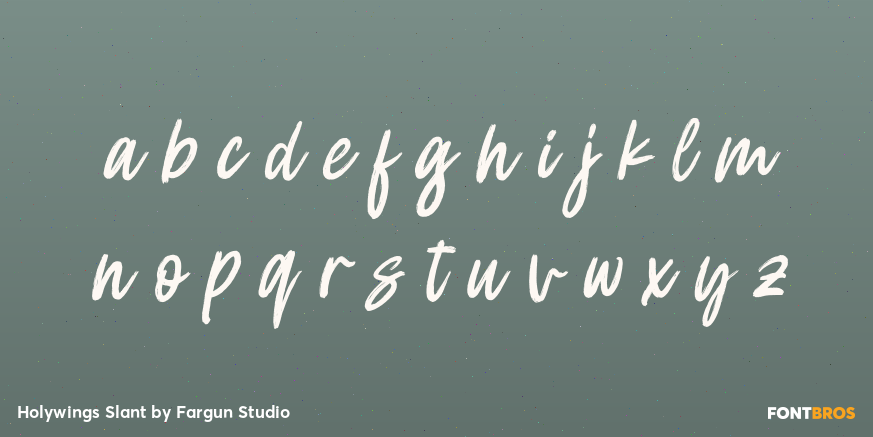 Holywings Slant Font Poster #3