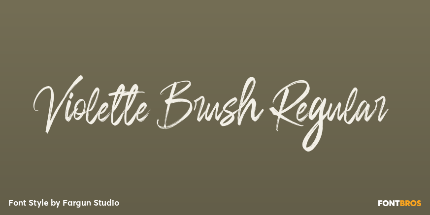 Violette Brush Regular Font Poster #1