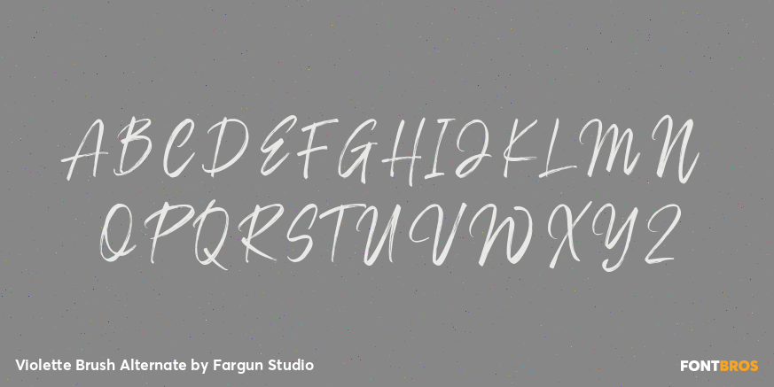 Violette Brush Alternate Font Poster #2