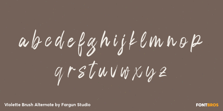 Violette Brush Alternate Font Poster #3