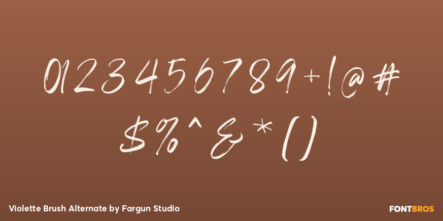 Violette Brush Alternate Font Poster #4