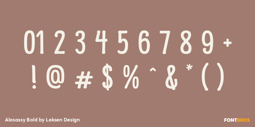 Alasassy Bold Font Poster #4