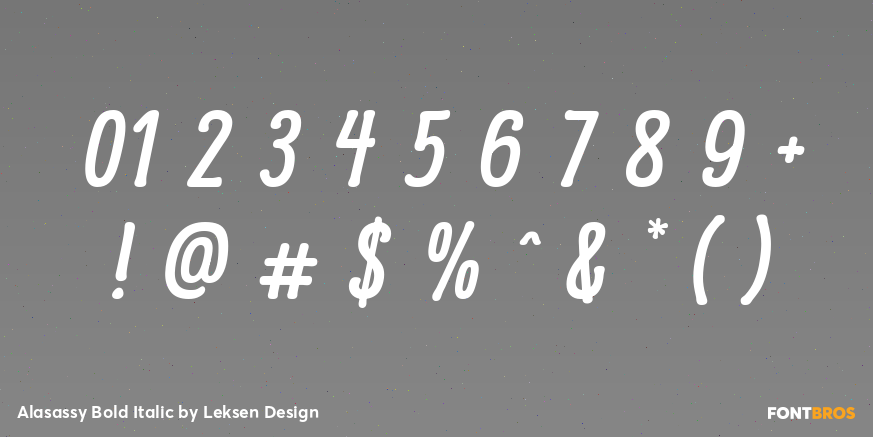 Alasassy Bold Italic Font Poster #1