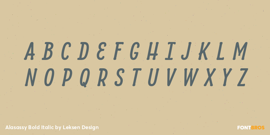 Alasassy Bold Italic Font Poster #1