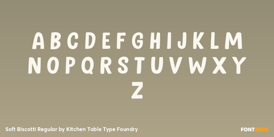 Soft Biscotti Regular Font Poster #2