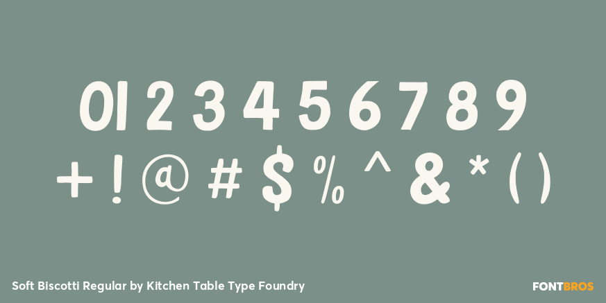 Soft Biscotti Regular Font Poster #4
